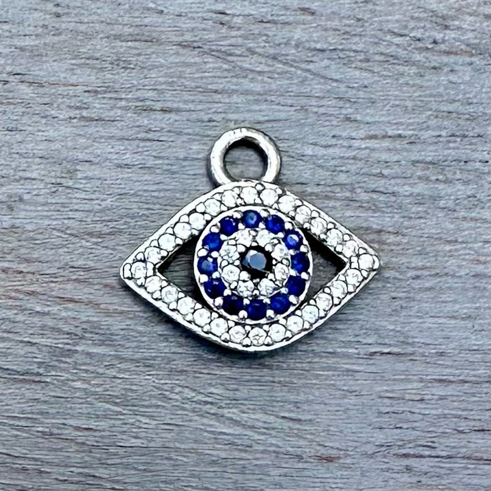 Sterling Silver Evil Eye Pendant